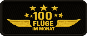 100 Flüge im Monat